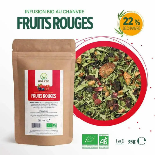 Thé CBD bio fruits rouges EstrelaCBD