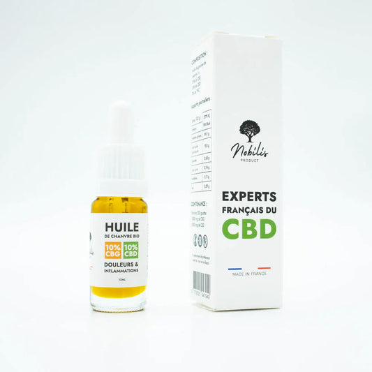 Huile 10% de CBD et 10% de CBG (Douleurs et Inflammations) sans THC EstrelaCBD