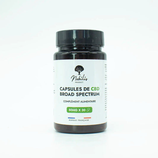 Capsules CBD 30x50mg sans THC EstrelaCBD