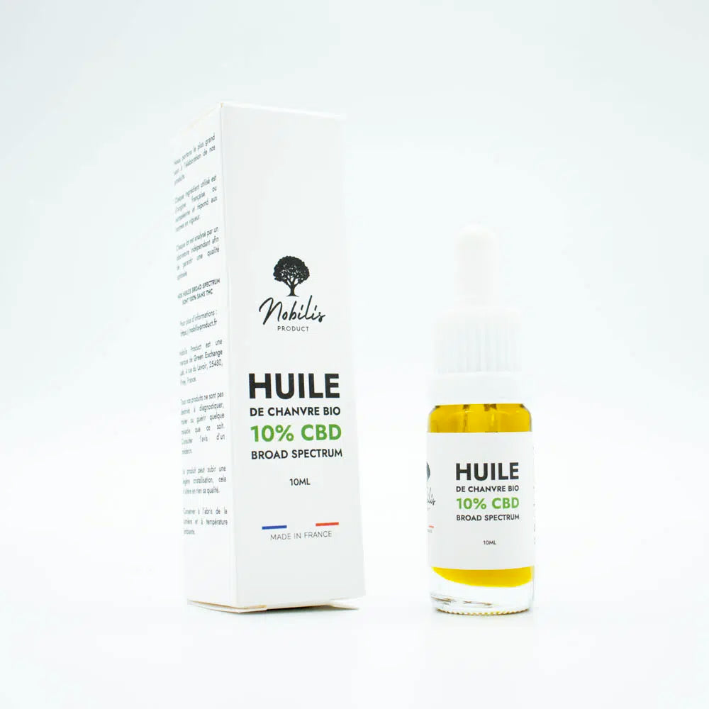 Huile de CBD 10% Broad Spectrum (sans THC) EstrelaCBD