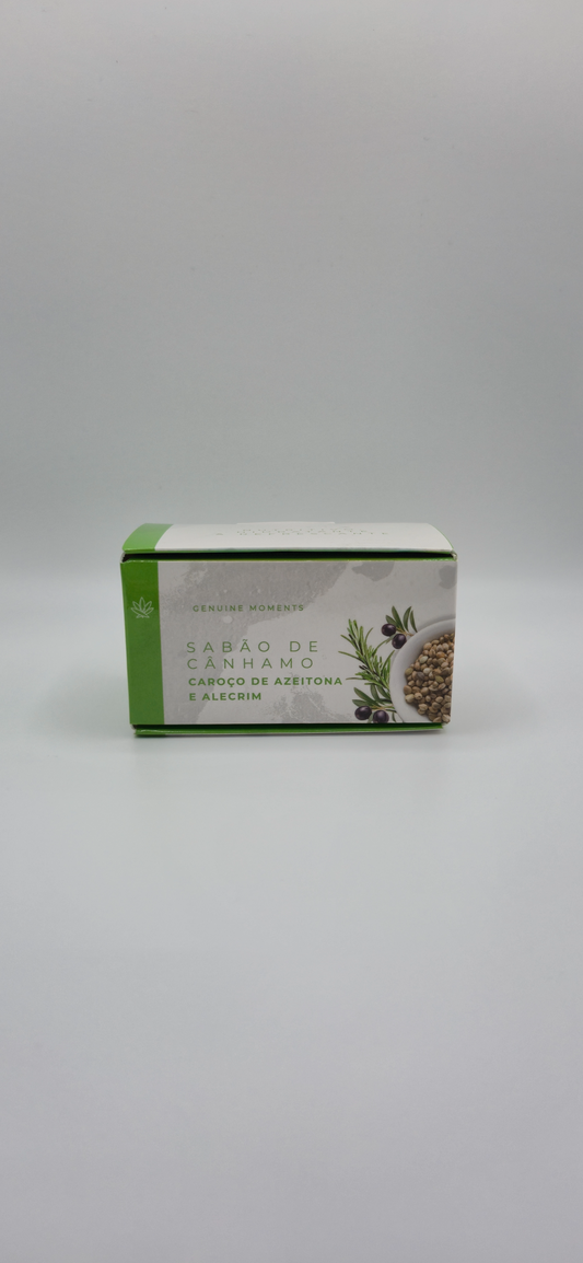 Savon Artisanal au Chanvre, Noyaux d'Olives et Romarin EstrelaCBD