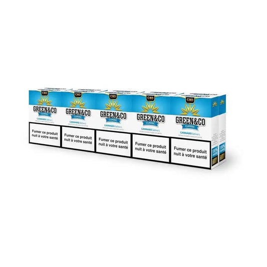 Cigarettes CBD Green&Co Classic - Pack de 20 Pre-Rolls EstrelaCBD