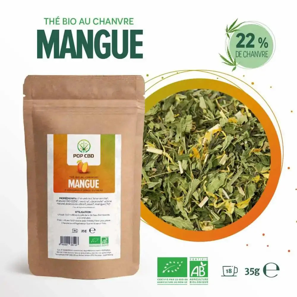 Thé CBD bio mangue EstrelaCBD