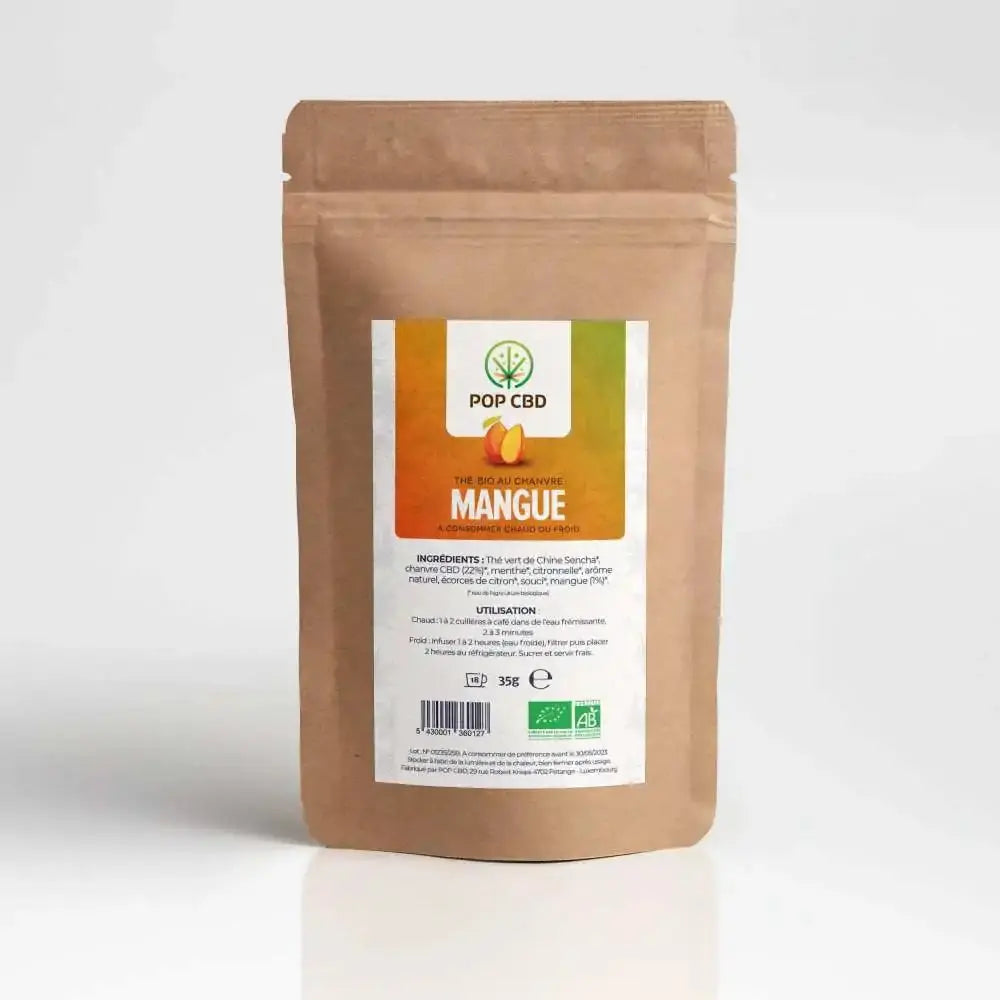 Thé CBD bio mangue EstrelaCBD
