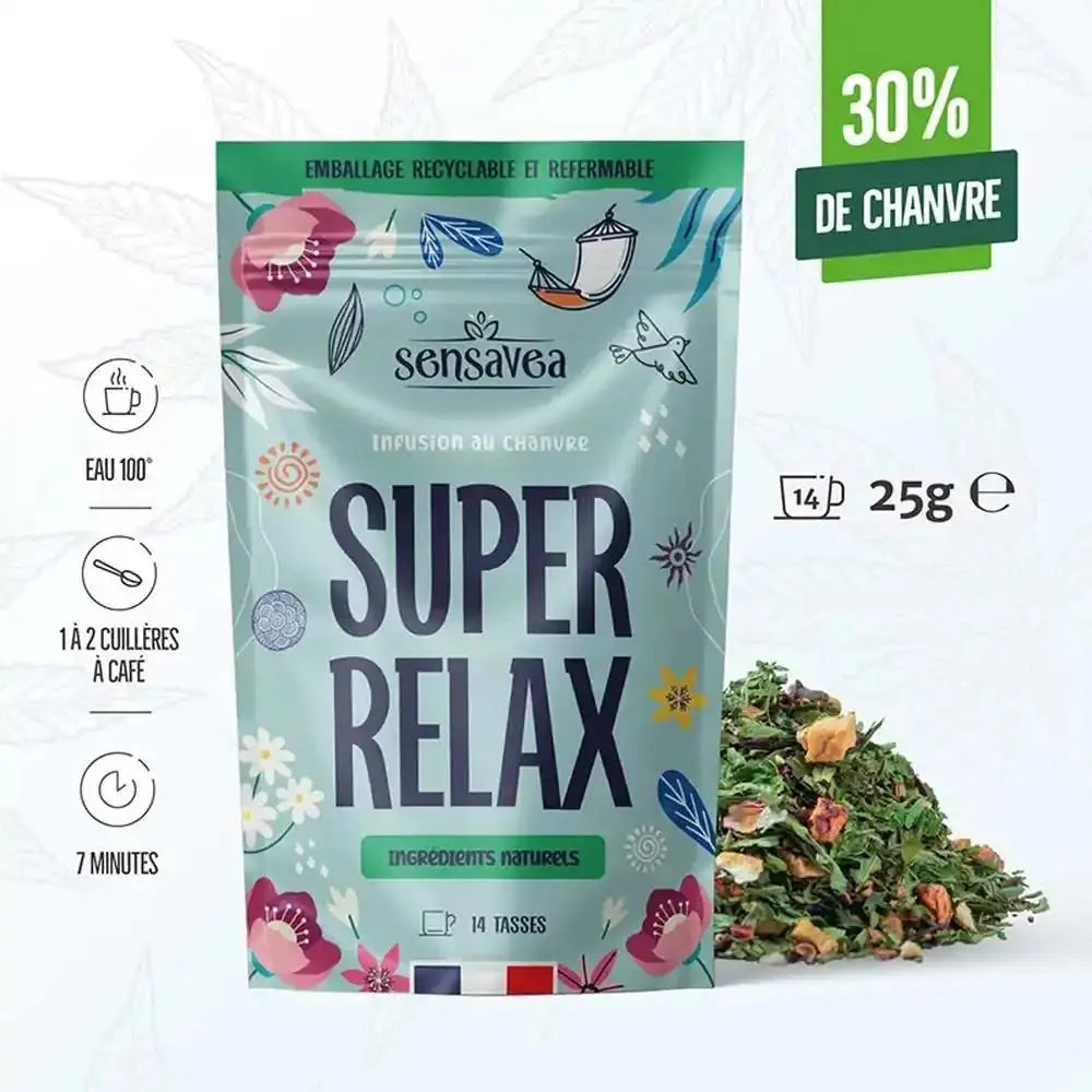 Thé CBD bio super relax EstrelaCBD