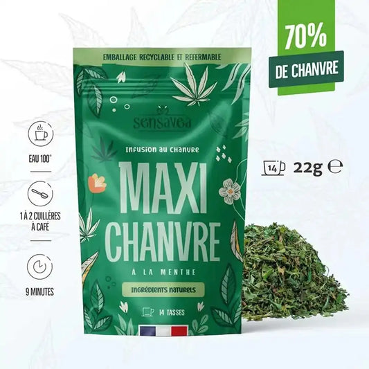 Thé CBD bio maxi chanvre à la menthe EstrelaCBD